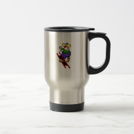 Clown on Ladder Mug Clown on Ladder Mug
