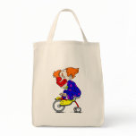 Clown on tricycle bag