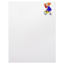 Clown on tricycle letterhead template