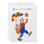 Clown Party Invitation