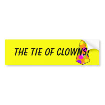 Clown Polkadot Gumball Tie Bumper Sticker bumper stickers by HalloweenSpirit Clown Polkadot Gumball Tie Bumper Sticker bumper stickers