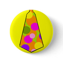 Clown Polkadot Gumball Tie Pins