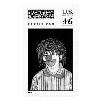 Clown postage by skmcb497 Clown postage