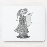 Clown reading letter mousepad