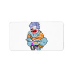 Clown riding label