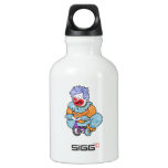 Clown riding water bottle