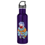 Clown riding water bottle