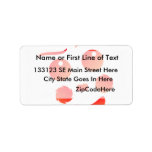 Clown shape face fun design custom address labels