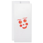 Clown shape face fun design rack cards