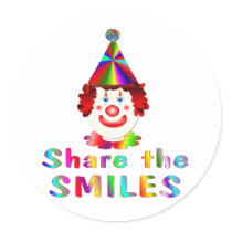 Clown Smiles stickers by TLArnold2 Clown Smiles stickers
