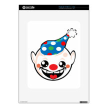 clown smiley face decals for iPad