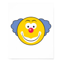 Clown Smiley Face posters by doonidesigns Clown Smiley Face posters