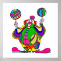 Clown spinning balls