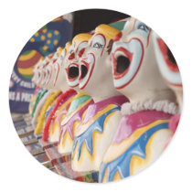Clown Round Stickers