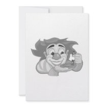 Clown with ants custom announcements