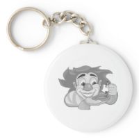 Clown with ants key chain