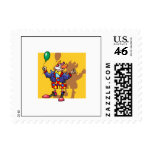 Clown with balloon stamps