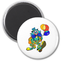 Clown with Balloons Magnet