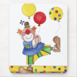Clown with Balloons Mouse Pad