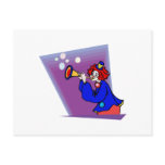 Clown with bubble horn post card