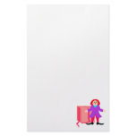 Clown with Giant Box Customized Stationery