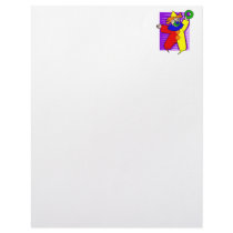 Clown with giant ring personalized letterhead