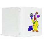Clown with hand puppet binders
