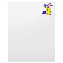 Clown with hand puppet letterhead template