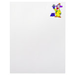 Clown with hand puppet letterhead template