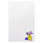 Clown with hand puppet stationery