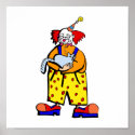 Clown with kitty Cat