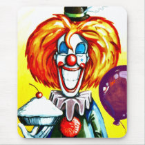 Clown with Pie Painting mousepads