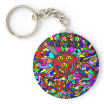 Clownface ok Colorful Keychain!