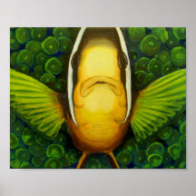 Clownfish in Anemone Poster