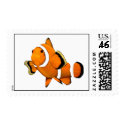 Clownfish on White Background postage by johnstires Clownfish on White Background postage
