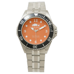 Clownfish orange dive watch