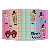clownin around kids notebook binders by dooni_notebooks clownin around kids notebook binders