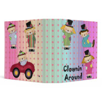 clownin around kids notebook binders by dooni_notebooks clownin around kids notebook binders