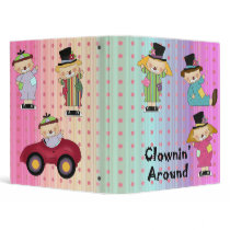 clownin around kids notebook binders by dooni_notebooks clownin around kids notebook binders