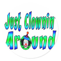 Clownin Around stickers by goldnsun Clownin Around stickers