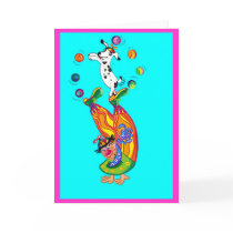 Clowning around (blank inside) cards by Annaart Clowning around (blank inside) cards