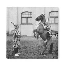 Clowning Around on a Horse, 1915 Refrigerator Magnet