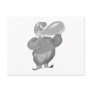 Clowning blowing up balloon post cards