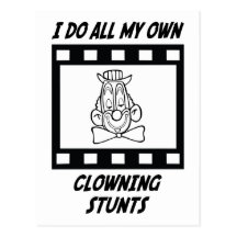 Clowning Stunts Postcard