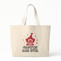 Clowns Are Evil Tote Bags