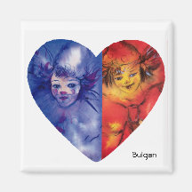 CLOWNS COLLECTION / Venetian Masquearde Ball Refrigerator Magnets