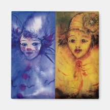 CLOWNS COLLECTION / Venetian Masquearde Ball Fridge Magnets