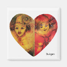 CLOWNS COLLECTION / Venetian Masquearde Ball Refrigerator Magnet