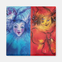 CLOWNS COLLECTION / Venetian Masquearde Ball Magnets