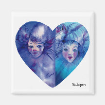 CLOWNS COLLECTION / Venetian Masquearde Ball Magnets